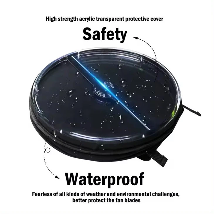 32cm 3d Led Fan Hologram Backpack Rechargeable